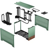 Fractal Design Terra mini tower behuizing Mint/houtkleur | 1x USB-A | 1x USB-C