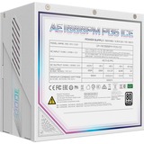 GIGABYTE GP-AE1000PM PG5 ICE, 1000 Watt voeding  Wit, 6x PCIe, 1x 12VHPWR, Kabelmanagement