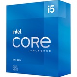 Intel® Core i5-11600KF, 3,9 GHz (4,9 GHz Turbo Boost) socket 1200 processor "Rocket Lake", unlocked, Boxed
