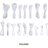 Lian Li EDGE GOLD 1200, 1200 Watt voeding  Wit, 4x PCIe, kabelmanagement, 4x USB