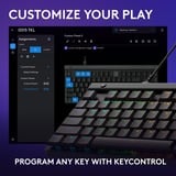 Logitech G515 TKL Low Profile RGB mechanisch gaming toetsenbord Zwart, US lay-out (QWERTY), GL Tactile, 80% (TKL)	, Double-shot PBT