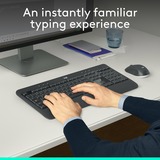 Logitech MK540 Advanced draadloze desktopset Donkergrijs, EU lay-out (QWERTY), 1000 dpi