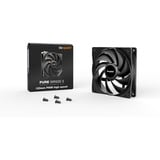 be quiet! Pure Wings 3 120mm PWM high-speed case fan Zwart, 4-pin PWM fan-connector