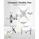 goobay TV Wall Mount Caravan FULLMOTION (M), 13 to 43 inch wandmontage  Zilver