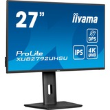 iiyama ProLite XUB2792UHSU-B6 27" 4K Ultra HD monitor Zwart (mat), 1x DisplayPort, 1x HDMI, 1x USB-C, 3x USB-A