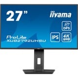 iiyama ProLite XUB2792UHSU-B6 27" 4K Ultra HD monitor Zwart (mat), 1x DisplayPort, 1x HDMI, 1x USB-C, 3x USB-A