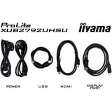 iiyama ProLite XUB2792UHSU-B6 27" 4K Ultra HD monitor Zwart (mat), 1x DisplayPort, 1x HDMI, 1x USB-C, 3x USB-A