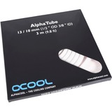 Alphacool AlphaTube HF 13/10 (3/8"ID) - UV white slang Wit, 3 meter