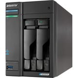 Asustor Lockerstor 2 AS6702T nas Zwart, 2x LAN, HDMI, USB