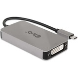 Club 3D USB 3.2 Gen1 type-C naar DVI-D HDCP off version adapter Grijs/zwart