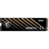 MSI SPATIUM M461 2 TB SSD Zwart/goud, S78-440L1D0-P83, PCIe Gen 4.0 x4, NVMe 1.4