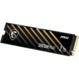 MSI SPATIUM M461 2 TB SSD Zwart/goud, S78-440L1D0-P83, PCIe Gen 4.0 x4, NVMe 1.4