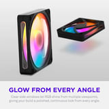 NZXT F120 RGB case fan Zwart, 120 x 120 x 25 mm, PWM