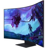 Samsung Odyssey Ark G9 G97NC 55" 4K Ultra HD curved gaming monitor Zwart, 1x DisplayPort, 3x HDMI, 1x USB-C, 2x USB-A, 1x RJ-45, 165 Hz, Wi-Fi 5, BT