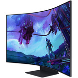Samsung  55" 4K UHD curved gaming monitor Zwart