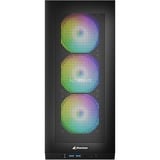 Sharkoon Rebel C20 ITX RGB mini tower behuizing Zwart | 2x USB-A | 1x USB-C | RGB