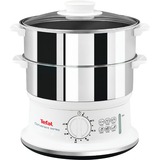 Tefal VC1451 stoomkoker Roestvrij staal/wit