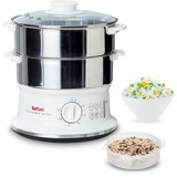 Tefal VC1451 stoomkoker Roestvrij staal/wit