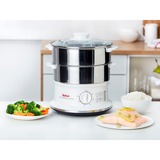 Tefal VC1451 stoomkoker Roestvrij staal/wit