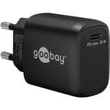 goobay 25W USB-C PD GaN snellader Zwart, 1x USB-C