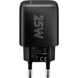 goobay 25W USB-C PD GaN snellader Zwart, 1x USB-C