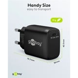 goobay 25W USB-C PD GaN snellader Zwart, 1x USB-C