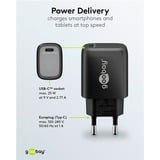 goobay 25W USB-C PD GaN snellader Zwart, 1x USB-C