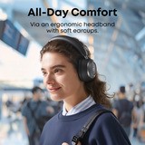 Anker Soundcore Space One Pro on-ear headset Zwart, Bluetooth, USB-C