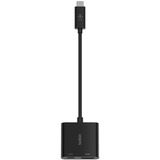 Belkin USB-C/ HDMI en oplaadadapter Zwart, 0,13 meter