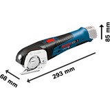 Bosch Universele accuschaar GUS 10,8/12 V-Li Professional elektrische schaar Blauw, Accu en oplader niet inbegrepen