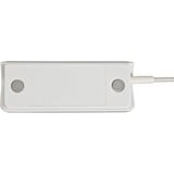 Brennenstuhl estilo meervoudige USB-lader Wit/roestvrij staal