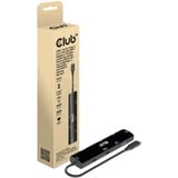 Club 3D USB4 Gen3x2 Type-C, 6-in-1 hub usb-hub Zwart, CSV-1599