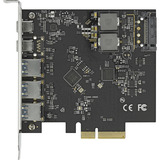 DeLOCK PCIe x4 card > 2x USB-C + 3x USB-A interface kaart 