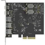 DeLOCK PCIe x4 naar 2x USB-C + 3x USB-A interface kaart 
