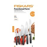 Fiskars Functional Form Grote starterset 5-delig mes Zwart/roestvrij staal, Japans roestvrij staal | handvat met SoftGrip