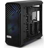 Fractal Design Torrent Black RGB TG Light Tint midi tower behuizing Zwart | 2x USB-A | 1x USB-C | RGB | Tempered Glass