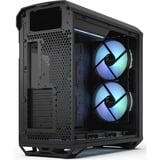 Fractal Design Torrent Black RGB TG Light Tint midi tower behuizing Zwart | 2x USB-A | 1x USB-C | RGB | Tempered Glass