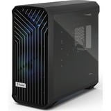 Fractal Design Torrent Black RGB TG Light Tint midi tower behuizing Zwart | 2x USB-A | 1x USB-C | RGB | Tempered Glass