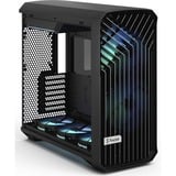 Fractal Design Torrent Black RGB TG Light Tint midi tower behuizing Zwart | 2x USB-A | 1x USB-C | RGB | Tempered Glass