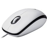 Logitech M100 muis Wit/grijs, 1000 dpi