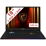 MSI Raider A18 HX (A8WHG-285BE) 18"  gaming laptop Zwart | Ryzen 9 8940HX | RTX 5070 Ti | 32 GB | 1 TB SSD | 240 Hz