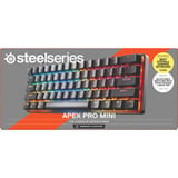 SteelSeries Apex Pro Mini Gen 3 RGB mechanisch gaming toetsenbord Zwart, US lay-out (QWERTY), SteelSeries OmniPoint 3.0, 60%, Double-shot PBT