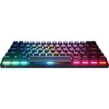 SteelSeries Apex Pro Mini Wireless, gaming toetsenbord Wit, US lay-out, SteelSeries OmniPoint 2.0, 60%, RGB leds, Double Shot PBT Keycaps