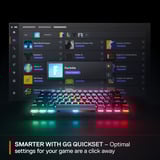 SteelSeries Apex Pro Mini Wireless, gaming toetsenbord Wit, US lay-out, SteelSeries OmniPoint 2.0, 60%, RGB leds, Double Shot PBT Keycaps