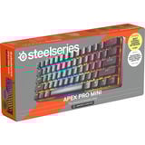 SteelSeries Apex Pro Mini Wireless, gaming toetsenbord Wit, US lay-out, SteelSeries OmniPoint 2.0, 60%, RGB leds, Double Shot PBT Keycaps