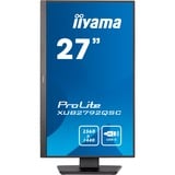 iiyama Prolite XUB2792QSC-B5 27" monitor Zwart, 75Hz, HDMI, DisplayPort, USB-C, Audio