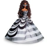 Barbie Signature - 65th Anniversary Collectible - Brown hair, black and white gown Pop 65e verjaardag