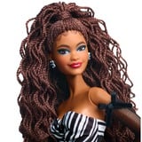 Barbie Signature - 65th Anniversary Collectible - Brown hair, black and white gown Pop 65e verjaardag