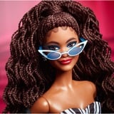 Barbie Signature - 65th Anniversary Collectible - Brown hair, black and white gown Pop 65e verjaardag