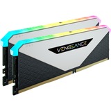 Corsair 16 GB DDR4-3600 Kit werkgeheugen Wit, CMN16GX4M2Z3600C18W, Vengeance RGB RT